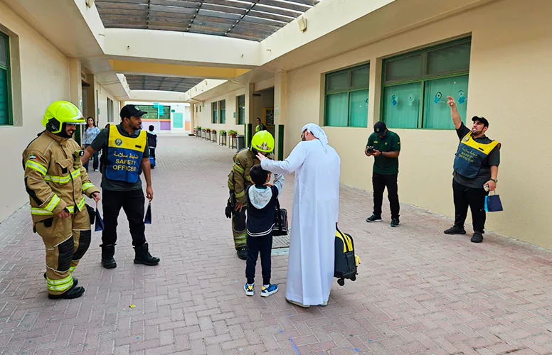 Dubai Civil Defence Visiting Our Students