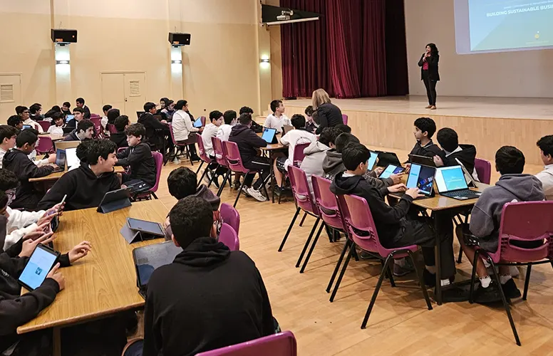 1.	Grade 9 students participated in a project management workshop in cooperation with INJAZ